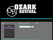 Tablet Screenshot of ozarkrevival.com